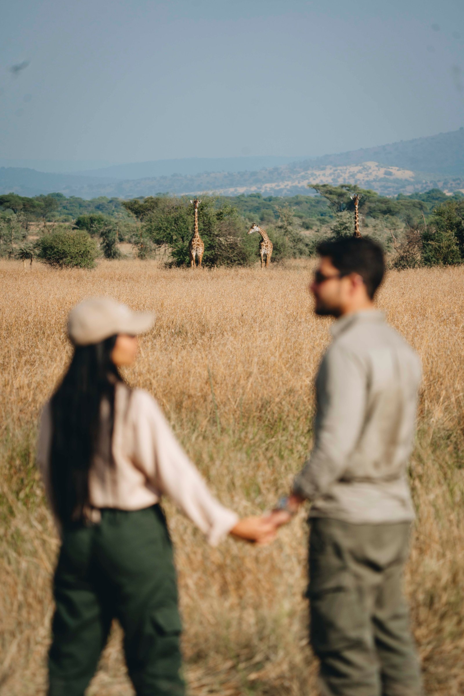 Couple on safari
